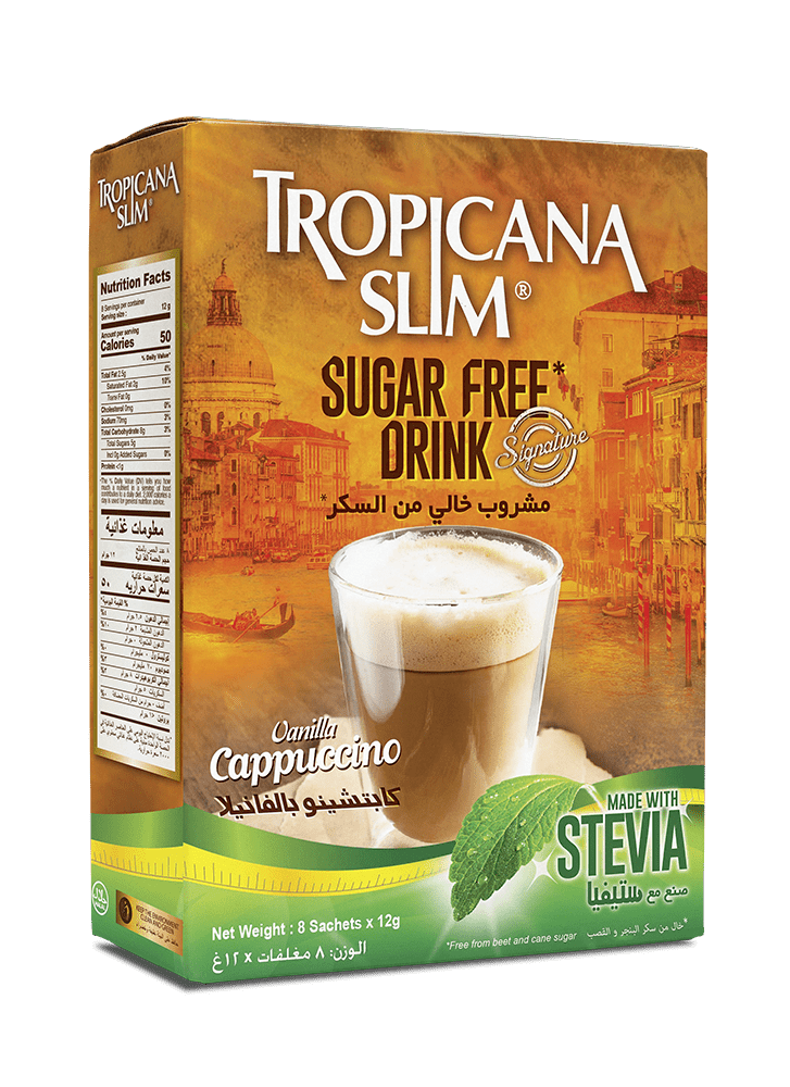 Tropicana Slim Sugar Free Cappuccino - sugarfree.pk