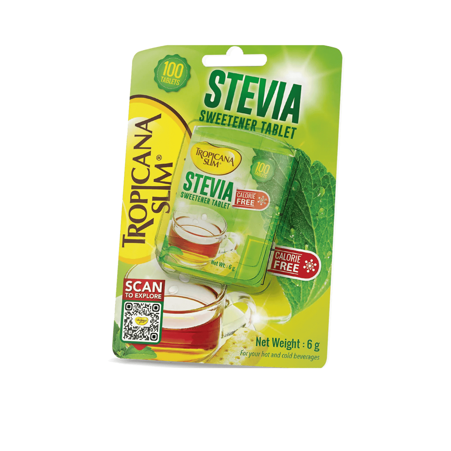 Tropicana Slim Stevia Tablets 100 Tablet Pack - sugarfree.pk