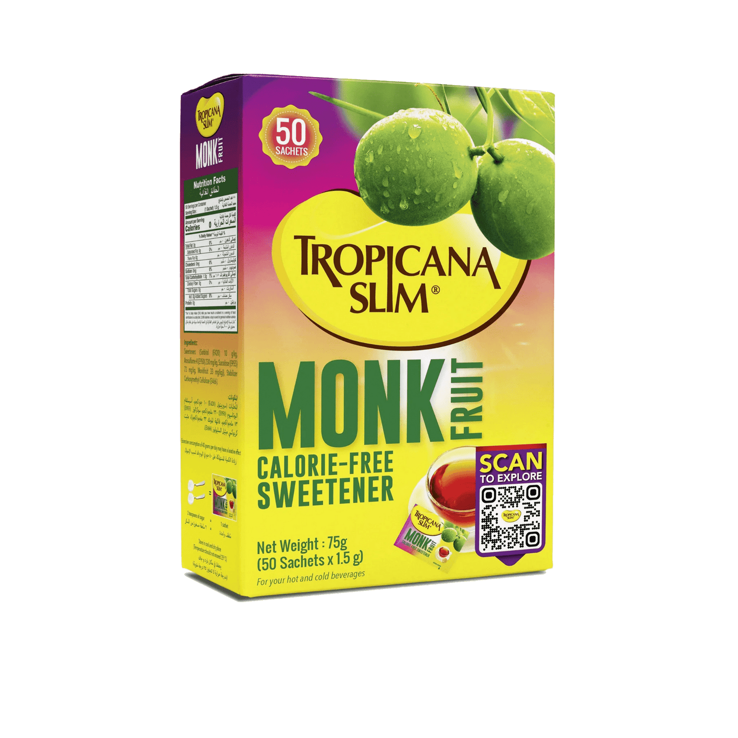 Tropicana Slim Monk Fruit Sweetener - sugarfree.pk